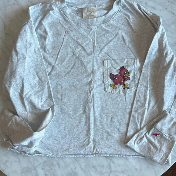 ISU long sleeve, cropped T - Picture 1 of 6